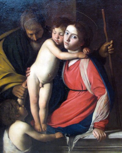 La Sacra Famiglia con il piccolo San Giovanni Battista da Michelangelo Merisi Caravaggio